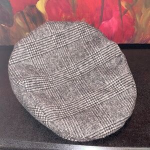 NWOT Stetson Black & White & Grey Checkered Cap Stetson Bendavoa Flat Cap